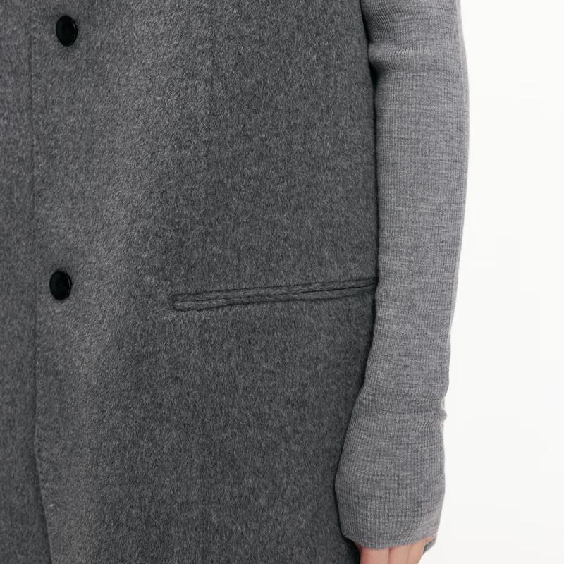 JNBY 2024 Winter Loose H-Shape Woolen Coat