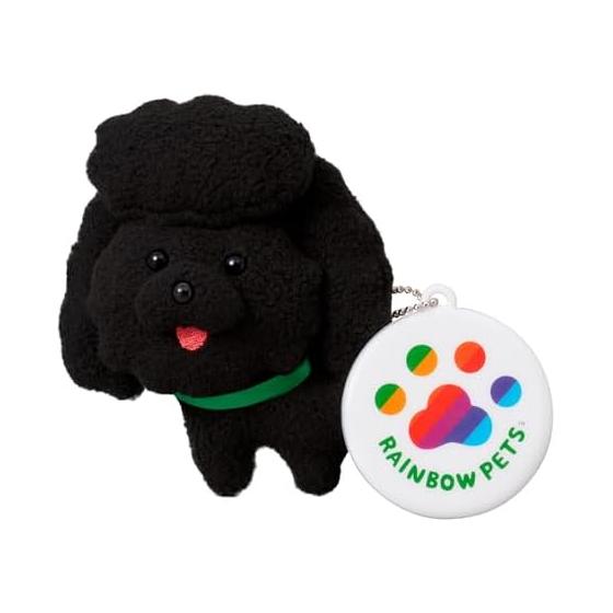 My stuffed animal Rainbow pet toy poodle (black)