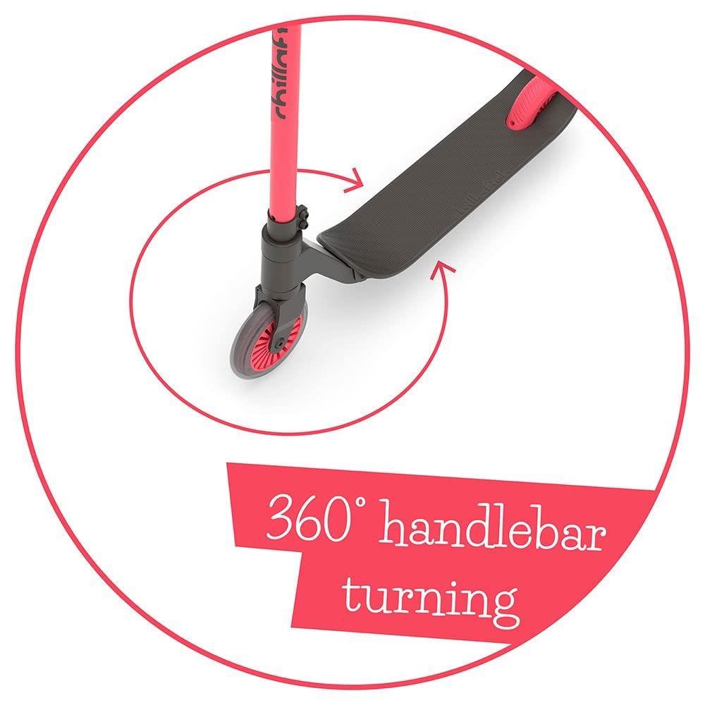 Chillafish Stunt Kick Scooter Coral, 2-Wheel Stunt Scooter, CPST01COR, Authentic