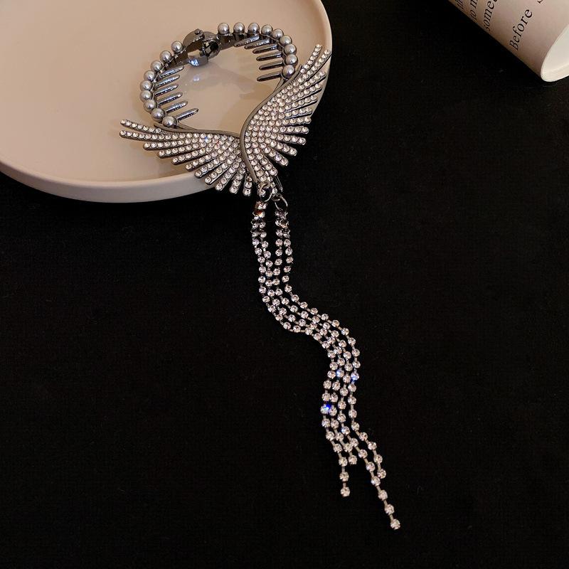 

Роскошные блестящие стразы, держатель для хвоста, заколки для волос, модные заколки с кисточками, заколки для волос для женщин, аксессуары для вечеринок, изысканные головные уборы