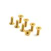 5 Stück/Los Lila Grün Gold M3 x 4 5 6 8 10 12 14 15 16 18 20 mm TC4 GR5 Titanlegierung Schrauben Flachsenkkopf Innensechskant