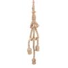 0.5m E27 Vintage Hemp Rope Ceiling Light Base Pendant Lamp Bulb Holder 85-265V (3*holder)