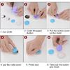 HARFINGTON 100 Sets Self Cover Button Kit 60L 1.5" 38mm with Wire Backs Aluminum Buttons To Cover Fabric Button Maker Covered Buttons Kit with 2