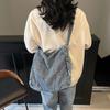 New Denim Korean Style Simple Casual Lazy Style Large Capacity Student Class Bag Women's Diagonal Shoulder Bag