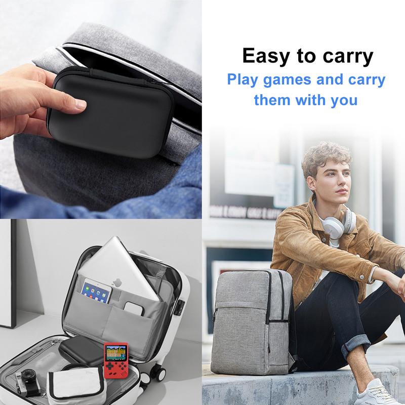 Handheld Game Console Storage Bag EVA Hard Portable Case for FC/GB300/R36S Travel Retro Mini Player Box for Gaming Accessories