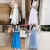 Elegant 2026 V-Neck Halter A-line Maxi Dress with Slimming Waist
