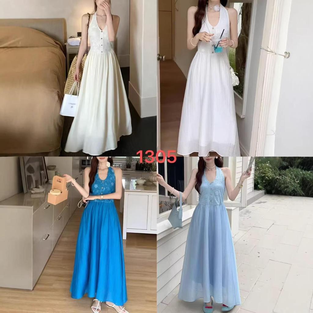 Elegant 2026 V-Neck Halter A-line Maxi Dress with Slimming Waist