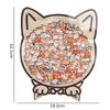 Unregelmäßig geformtes 3D-Holzkatzen-Puzzle-Spielzeug - Niederspaß zum Stapeln, Geschenk