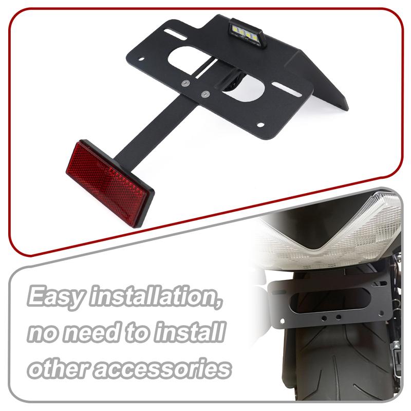For Kawasaki Ninja ZX-14 ZX14R /ABS ZZR1400 Versys 1000 Rear Tail Tidy Fender Eliminator Motorcycle License Plate Holder Bracket