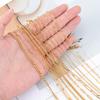 2Meters Multi-Style Stainless Steel Gold Color Link Chain for DIY Women Man Bracelet Necklace Chains Jewelry Making Accessories