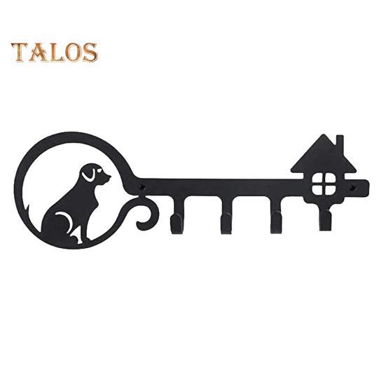 

Металлический держатель для ключей с 4 крючками, органайзер для ключей в прихожую, черный, настенный, в форме крючка для ключей, сумки, одежды B