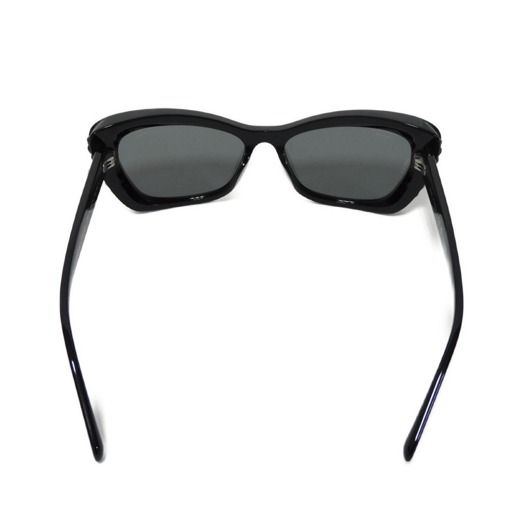 Used 10097 Cat Eye Shape Eyewear 5481-HA c.888/T8 7968 Black Faux Pearl COCO Mark Acetate Black Women's from Japan