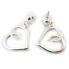 Dolce Vita [N3917] - Silver 'Love' Designer Earrings