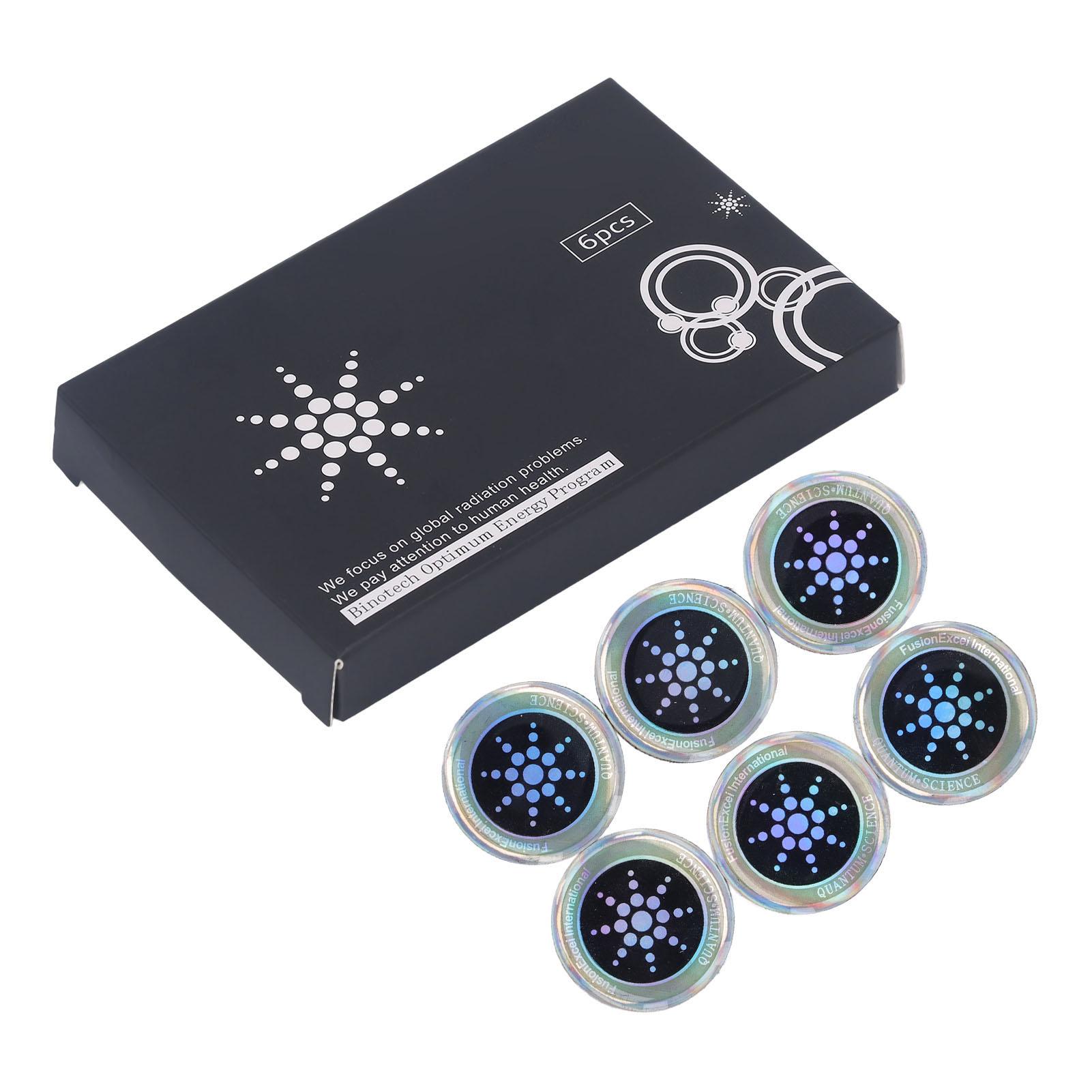

6 шт. Наклейки для защиты от излучения Патч, устойчивый к излучению отрицательных ионов, для электронного оборудования Золотой серебряный