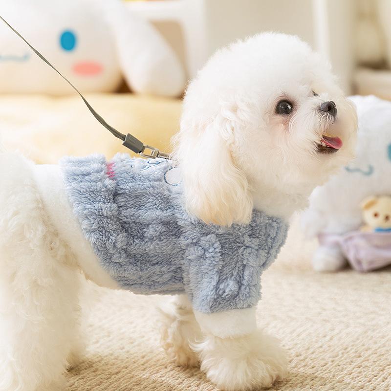 New dog clothes small dog teddy than bear cat warm fleece pet clothing