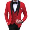 Mens Suits 3 Pieces Party Costume  Slim Fit Suits Blazer & Pants & Vest for Wedding