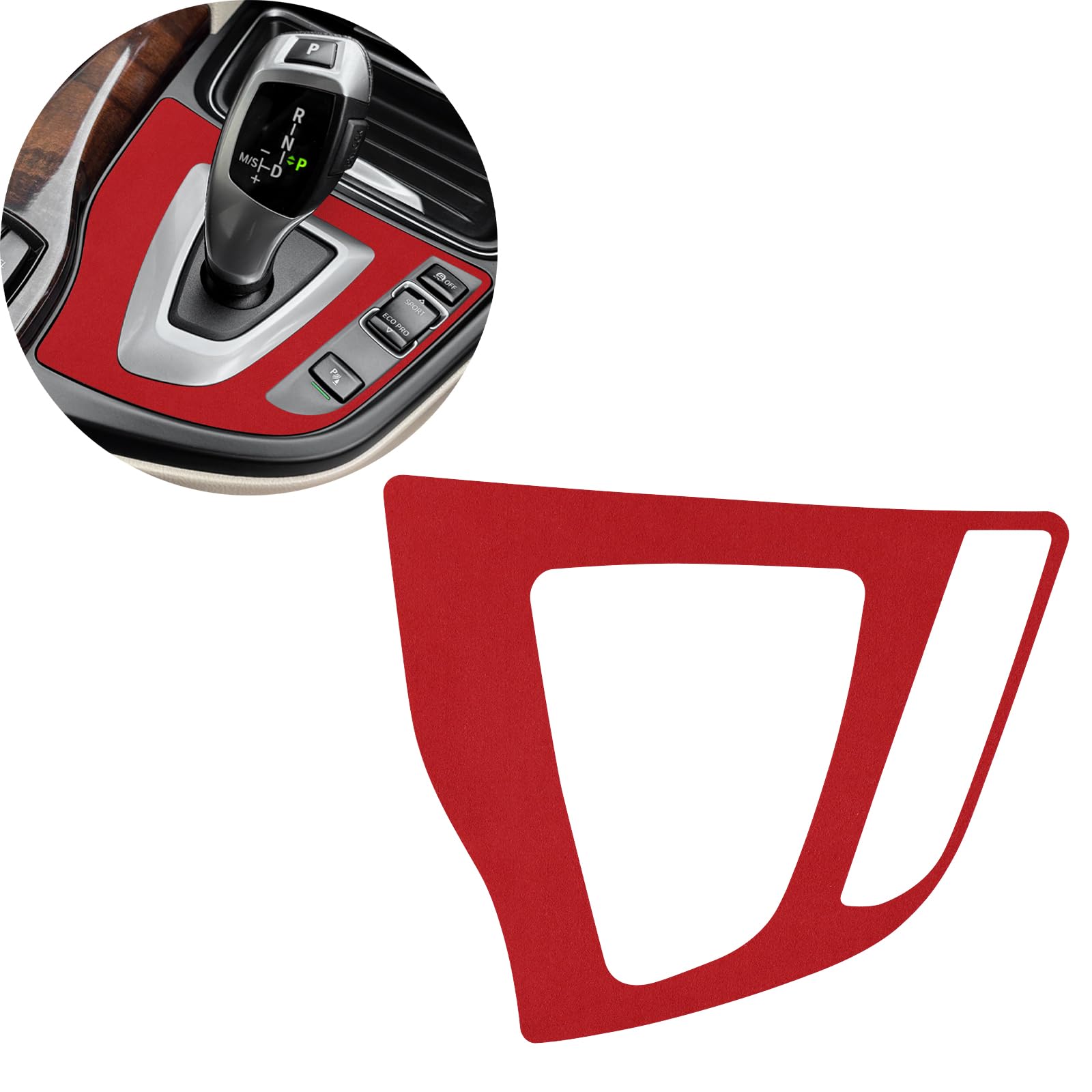 FDAIUN Car Center Console Gear Shift Panel Cover Trim Decoration красный