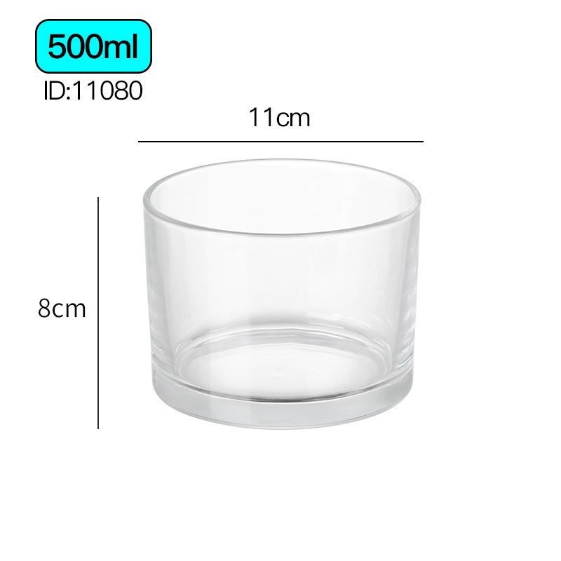 Frosted Glass Aroma Diffuser Candle Holder with Lid