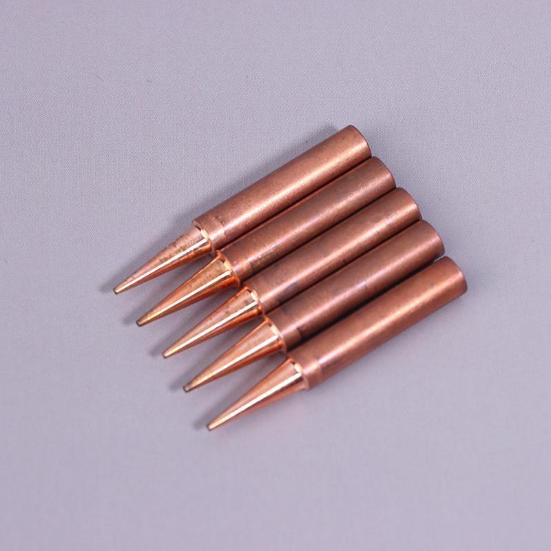 5Pcs Solder Iron Tips Set Welding Equipment Accessories Lead-Free Pure Copper 900M-T-B For Soldering Station