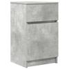 Nightstand Concrete Gray 39x35x65 cm Engineered Wood