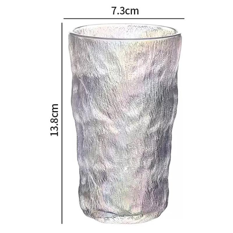 10.3oz/13oz Cold Drink Cup Fashionable Colorful Glass Cup Creative Wine Glass Bubble Water Mug High End Juice Milk Beverage Mugs