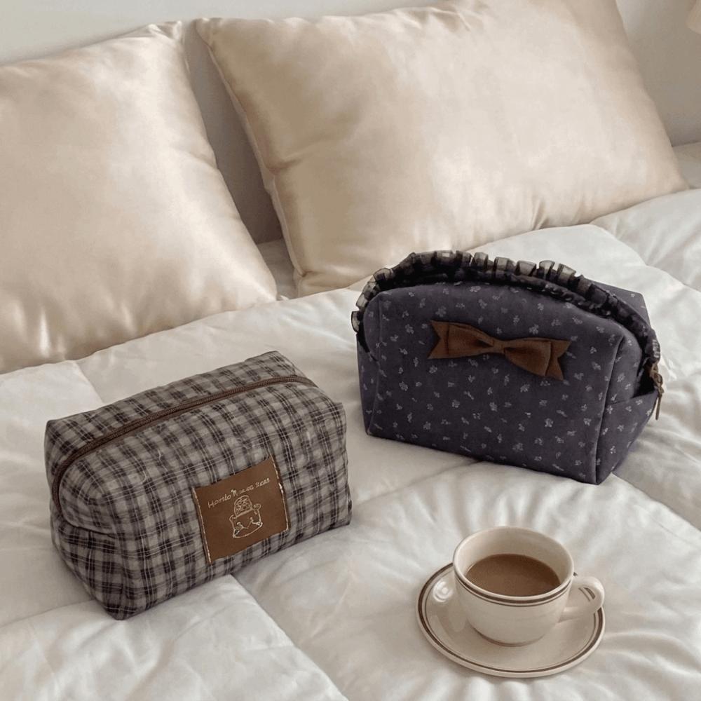 Bear Cosmetic Storage Bag Large Capacity Toiletry Organizer Purse Chic Pencil Case  Stationery