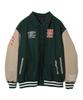 WEGO Unisex Stadium Oversized Outerwear with Casual Outerwear for Street Cold Weather Plus Christmas Size Type K Stadium D Green Men's Jacket,