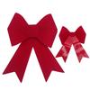 Christmas Bow Decoration Red Bow Knot Baubles Hanging Ornaments DIY Xmas Trees Pendant For Holiday Home Party Decorations