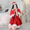 Christmas Red Cloak Women's Bunny Girl Maid Dress Set