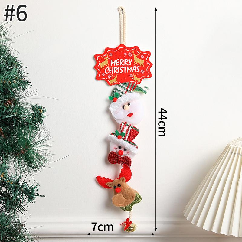 Hanging Christmas Decoraitons Home Wall Decoraitons New Year 2025 Room Decor Santa Claus Ornament for Home Navidad