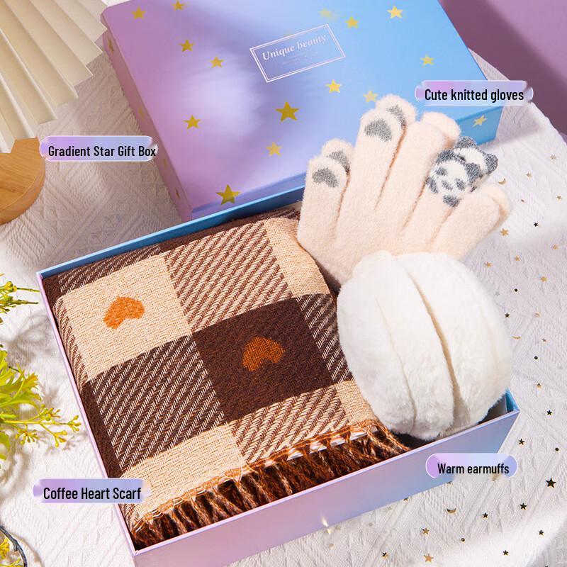 New Year Winter Scarf Gift Set