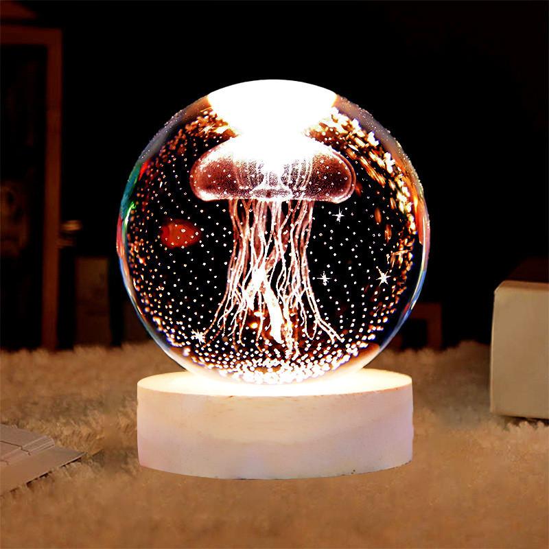 

Starlight Светящийся в темноте Олень с вашим хрустальным шаром Ночник USB-вилка StyleZ