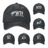Gdzie jest ryba WTF Czapki baseballowe Unisex Postarzana dżinsowa czapka typu snapback Zabawny wędkarz wędkarz wędkarz Outdoor Bieganie Prezent
