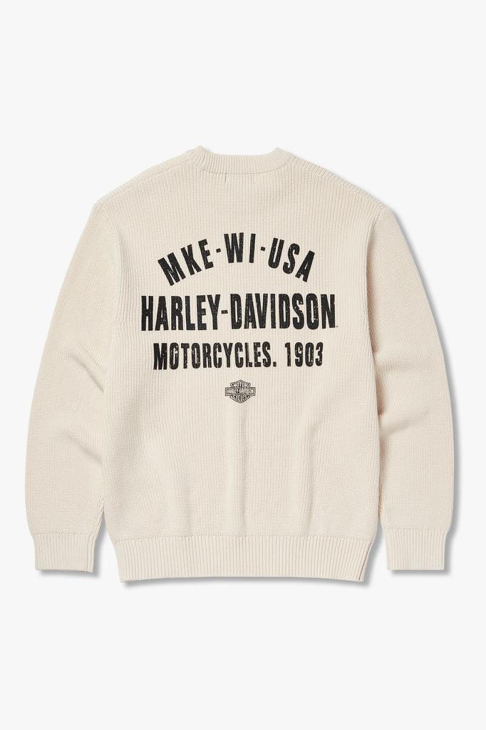 HARLEY-DAVIDSON COLLECTIONS® Mke Cloud Nine Knit_Ivory Hh15312002
