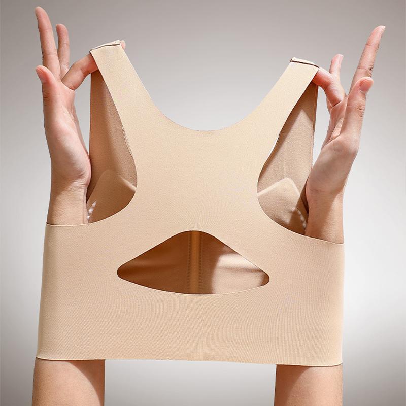 FallSweet Front Closure Sport Bra Top Women Comfortable Wireless Bra Seamless Underwear Sexy Lingerie M-XXL