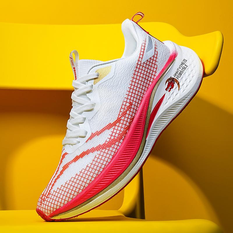 

Беговые кроссовки летние дышащие нескользящие новые ультралегкие карбоновые пластины профессиональные гоночные повседневные спортивные кроссовки 45