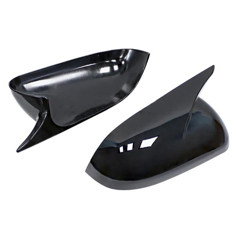For KIA K2 KX Cross 2017-2020 RIO 4 2017-2025 Side Mirror Cover Cap Glossy Black ABS Car Exterior Accessories