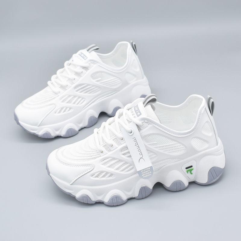 Women's Mesh Breathable Shoes Summer High on Platform Ladies Footwear Green Stylish Daily Routine Deals 39 Light Aesthetic Offer
