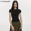 La Chapelle Women's Solid Short Sleeve T-Shirt