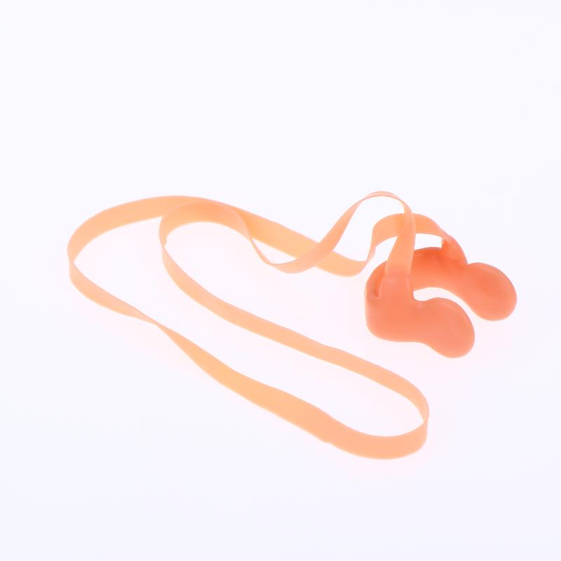 Adult Nose Clip Swimmings Silicone Rope Swimming Nose Clip Swimming With String Comfortable Soft Latex Plugs For Children Kids Onesize