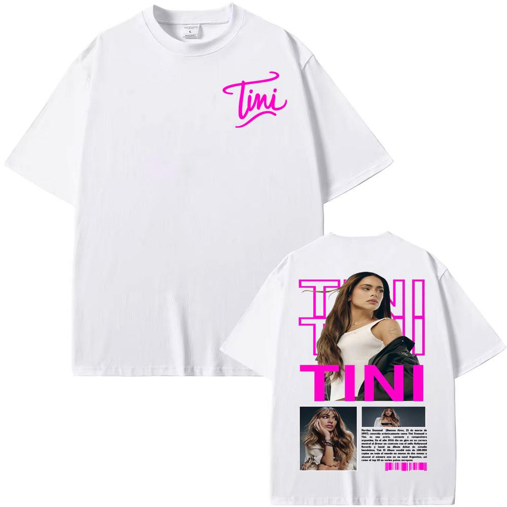 Tini Stoessel Futtura Album 2025 Cover T Shirts Unisex Women Clothing Aesthetic Fashion Tshirts Cotton Casual Short Sleeve Tshirt