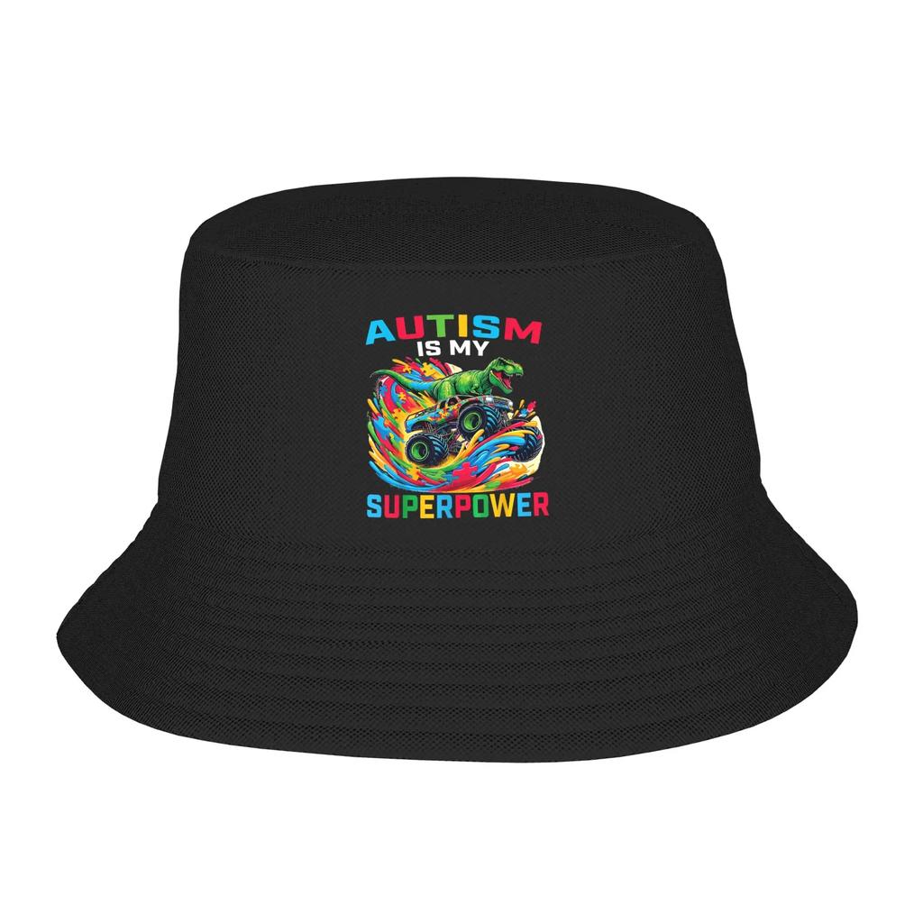 New Unisex Autism Awareness Im Not Misbehaving I Have Autism Bucket Hat Personality Fisherman Hats Summer Retro Travel Hiking