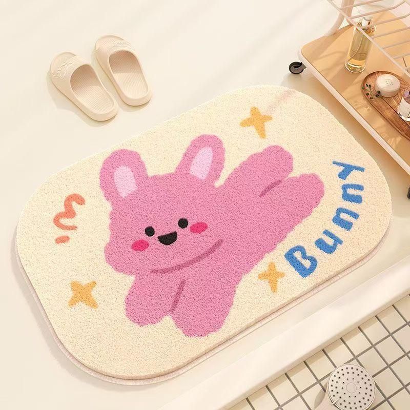 Household Dachshund Imitation Cashmere Foot Pad Toilet Bathroom Absorbent Floor Mat Entry Bedroom Door Mat Bathroom Mat