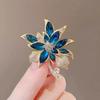 Sunward Growth Sunflower Brooch: Elegant Women's Corsage Pin for College Entrance Suits