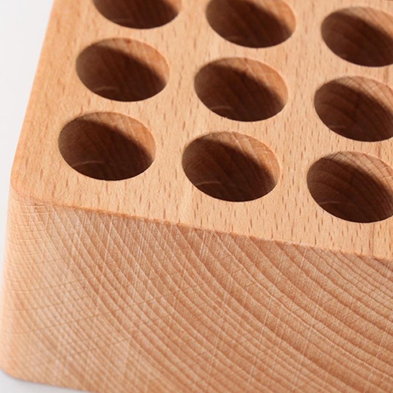 Sturdy Beechwood Tool Holders Multiple Compartment Designs for Home Studios or Professional Workspaces