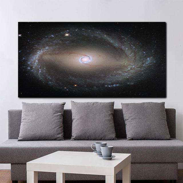 Reliable artificial paintings with space and stars, canvas, posters and prints, decorative paintings, wall paintings for the living room