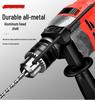 Electric Drill Set for Home & Woodworking - Includes Hand Drill, Drill Bits, and Toolbox