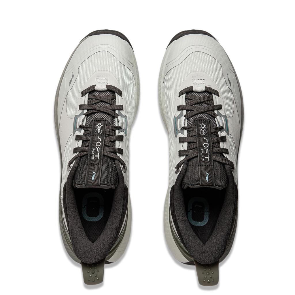 Li Ning Soft Plus Comfortable Versatile Fashion Slip Resistant Durable Low Top Casual Shoes Men Sneakers Gray Black AGLU087-3