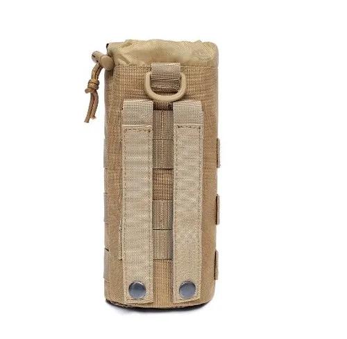 1pc Mesh Sling Bag Sundries Outdoor Travel Camping Water Bottle Bag Molle System Tactical Mug Bag