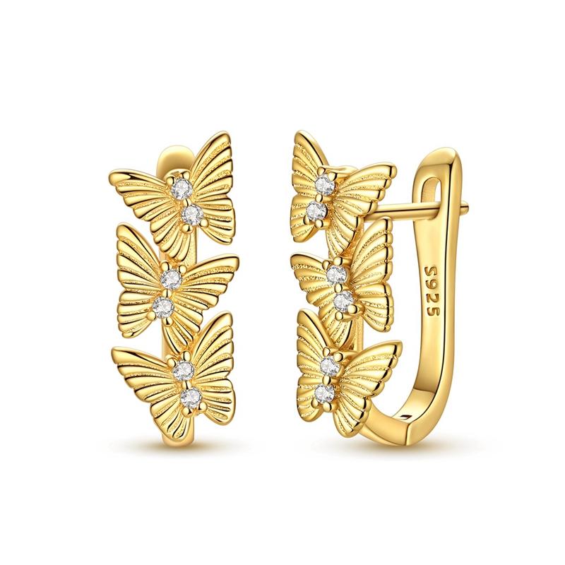 925 Sterling Silver Pendant Earrings for Women Wedding Jewelry Gift Sweet Cherry Butterfly Dragonfly Pony Drop Earrings Eardrop